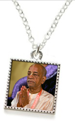 Sterling Silver Necklace - Prabhupada Hands Folded
